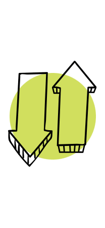 symbole doubles flèches fond vert